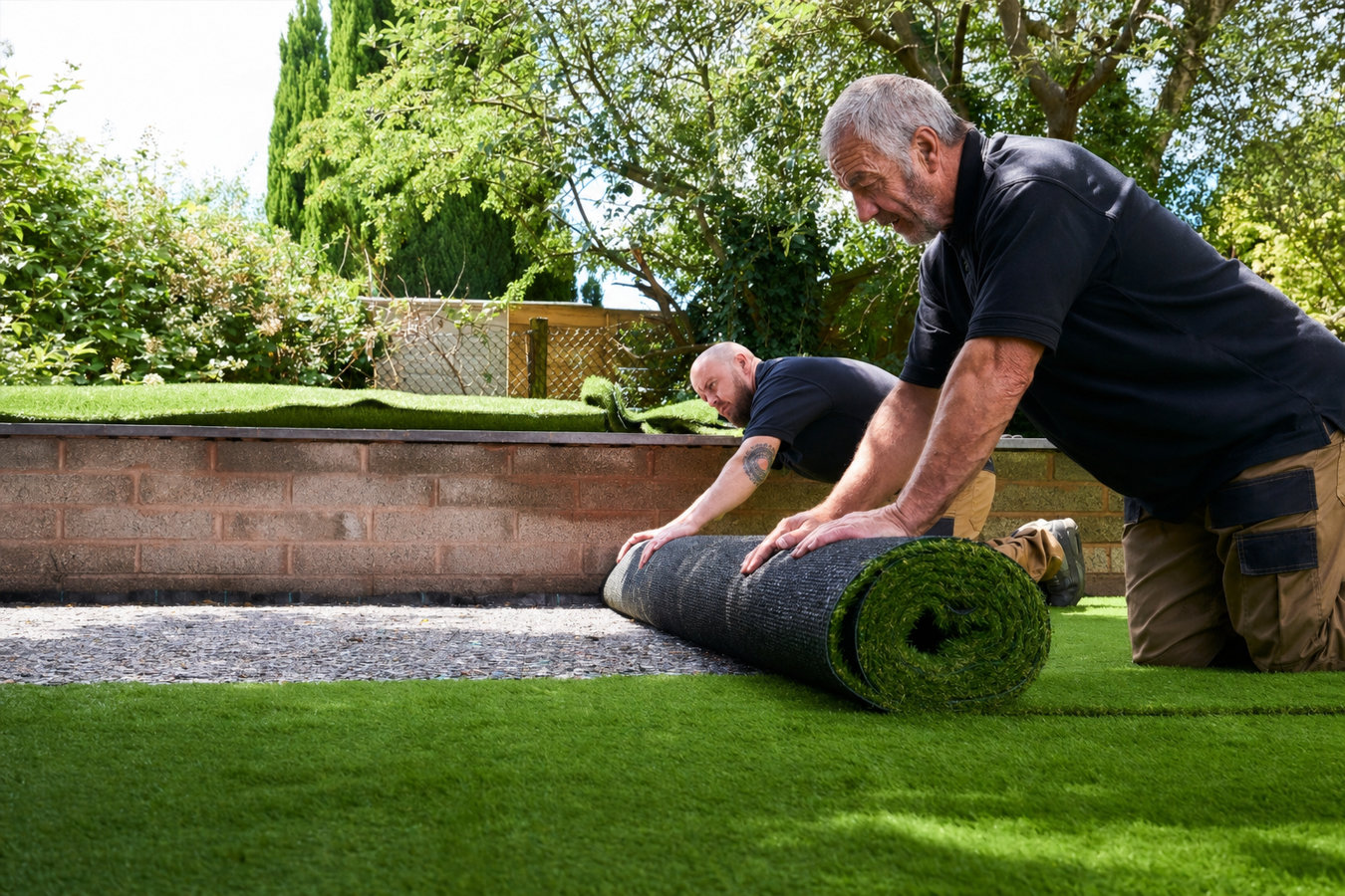 Artificial turf installation in Fort Walton Beach, FL